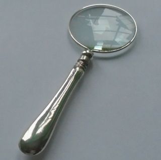 William Hutton & Son Hm Silver Handle Magnifying Glass Sheffield 1909