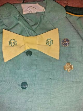 60 ' s Girl Scout Uniform - Dress/Tie/Belt/Beret/Socks/Sash - Costume Sz 7 Tropical FL 3