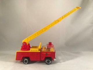 Vintage 5 1/4 " Tonka Fire Truck Red Ladder Fire Dept No.  7