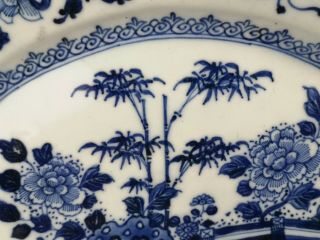 A very fine Chinese 18C blue&white garden platter - Qianlong 3