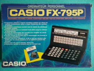 Vintage Casio Fx 795 P Personal Handheld Computer Calculator - Nib Nos