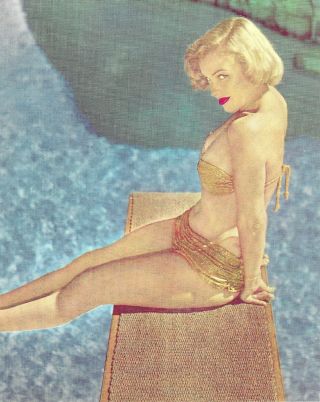 1953 Pin Up Girl Lithograph Marilyn Monroe 280