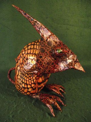 Weird Odd Miserable Grumpy Dragon Fantasy Art Sculpture Non - Taxidermy