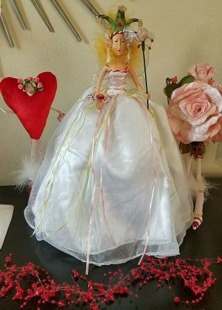 Dept 56 Krinkles Sugar Plum Fairy Tree Topper Figure Patience Brewster Valentine