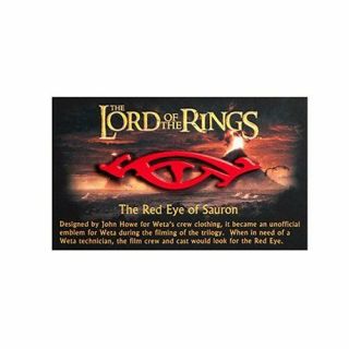 Weta Workshop Lord Of The Rings Red Eye Of Sauron 2.  25 " Collectable Pin