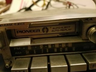 Vintage Cassette Pioneer SuperTuner KPX - 9000 Car Stereo and Amplifier Rat Rod 2