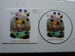 Queen " Innuendo " Ltd Ed Picture Disc With Full Colour Cover &