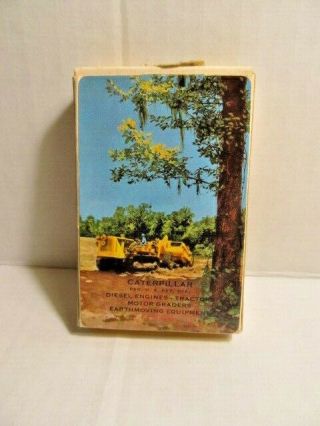 Rare Caterpillar Tractor Advertising Playing Cards Vintage Deck In Con