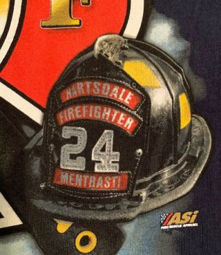 Hartsdale Fire Department Westchester County Fairview York T - Shirt Xl Fdny