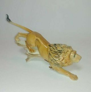 Vintage Goebel African Lion Figurine W.  Germany 8 1/2 
