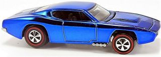 1968 Hot Wheels Redlines Rlc Custom Otto In Blue