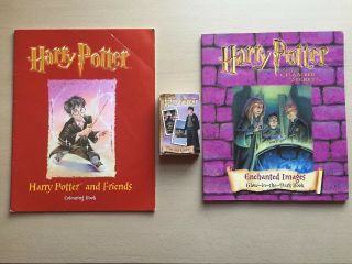 Glow - In - The - Dark Book Colouring Harry Potter Playing Cards Very Good Cond.