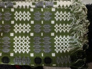 Vtg Derw Reversible Welsh Tapestry Wool Blanket/throw/quilt 92 