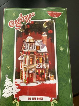 2008 Dept.  56 A Christmas Story Village " The Fire House " W/ Box.  Retired