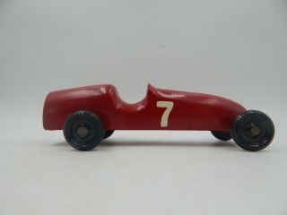 Vintage Pinewood Derby Wooden Race Car Boy Scouts Red 7