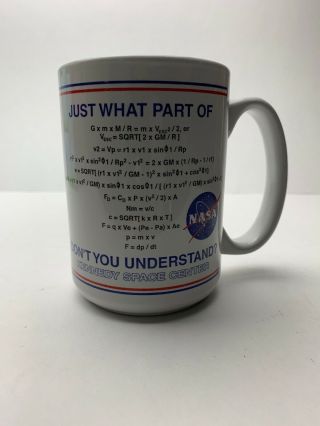 Vintage Nasa Coffee Mug Kennedy Space Center Rocket Science Humor Funny Vhtf Mug