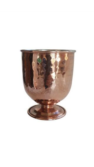 Turkish Handmade Copper Goblet,  Chalice,  Cup & Crusher Goblet For Wine,  Raki,  Etct