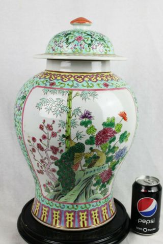 Antique Large Chinese Famillie Rose Porcelain Vase