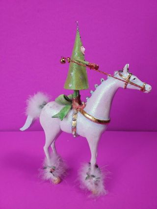 Dept 56 Krinkles Patience Brewster 10 " Christmas Jingle Tree Riding Horse Figure