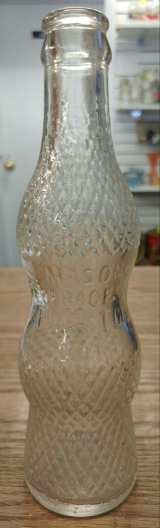 Vintage Art Deco Style Mason Beverages Preston Ont.  7 Oz Soda Bottle
