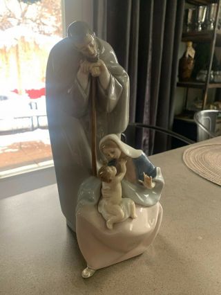 Lladro Blessed Family Figurine 1499 Joseph Mary And Baby Jesus Perfect Retired