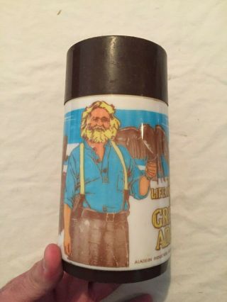 Vintage 1977 Aladdin Grizzly Adams Lunch Box Thermos
