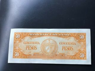 Cuban Ticket,  1960 Signed By Che Guevara Bank President Non Circulated
