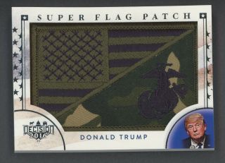 2016 Decision Foil Donald Trump Marines Flag Patch
