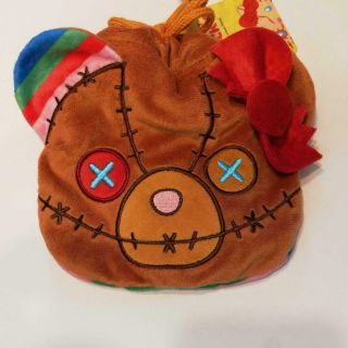 Usj Halloween Limited Chucky Hello Kitty Bear Plush Pouch Bag Universal Studios
