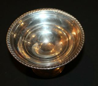 VINTAGE STERLING SILVER CANDY DISH COMPOTE WEIGHTED MARKED 4 