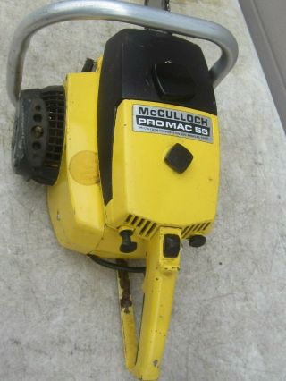 Vintage Mcculloch Pro Mac 55 Chainsaw