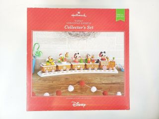 Hallmark 2016 Disney Christmas Train Express Collectors Musical Complete Set Euc