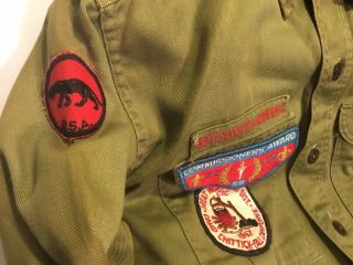 Vintage Boy Scout Uniform Shirt Pants And Badges With Troop Indiana 359 3