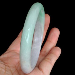 100 Natural Perfect Grade A Green Purple Jadeite Jade Bangle Cjbh526