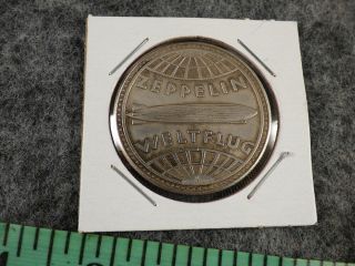 Vintage 1929 German 5 Mark Zeppelin Coin