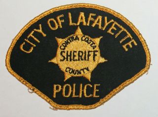 Very Old City Of Lafayette Police Contra Costa County Sheriff California Vintage