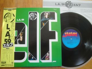 Elf - L.  A.  /59 - Top Japan 12 " 33 Vinyl Lp,  Obi - Safari Mwf 1039