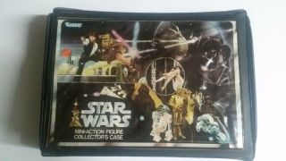 Vintage Kenner Star Wars 1977 Mini - Action Figure Snap Case W/16 Figures