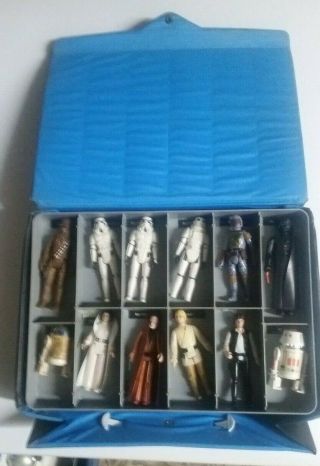 Vintage Kenner Star Wars 1977 Mini - Action Figure Snap Case W/16 Figures 2