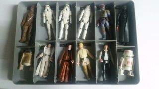 Vintage Kenner Star Wars 1977 Mini - Action Figure Snap Case W/16 Figures 3