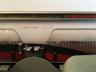 1968 Vintage Hermes 3000 Typewriter w Case Very Good Vintage Cond 2