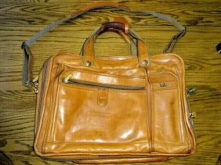 Hartmann Belting Leather Vintage Shoulder Briefcase/bag Tan -