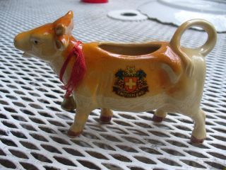 Vintage Cow Creamer With Bell Made In Switzerland