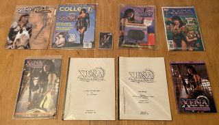 Xena Warrior Princess Collectors Item Bundle Scripts,  8x10s,  Signed Mag,  More