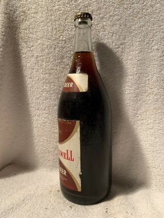 FULL 30oz LORD MAXWELL ROOT BEER PAPER LABEL SODA BOTTLE SINCE 1895 3