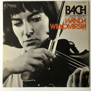 Bach Unaccompanied Violin Sonata/partita Wanda Wilkomirska Connoisseur Society