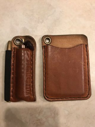 Hitch And Timber,  Copper/ Brass Edc Flashlight Pen Wallet