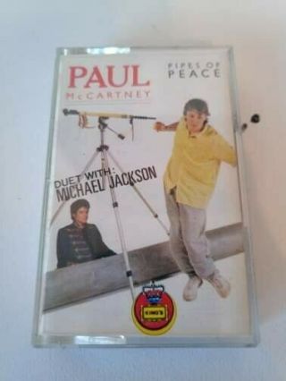 Paul Mccartney Michael Jackson Apple Cassette Tape Music Pipes Of Peace