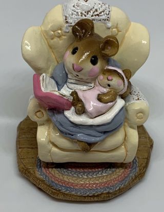 1982 Wee Forest Folk Petersen M66 Baby Sitter Babysitter Cream Colored Chair