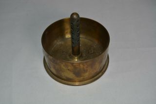 Vintage 1944 Wwii Trench Art 105mm Brass Shell M14 Type 1 Ashtray